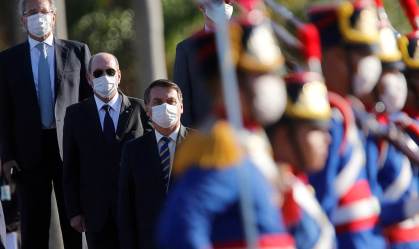 Presidente Jair Bolsonaro durante cerimônia no Palácio da Alvorada