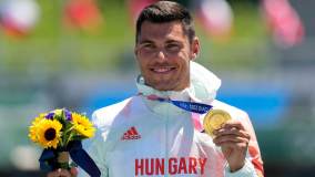 Húngaro Totka Sandor foi o grande vencedor da prova do K-1 200 metros e levou a medalha de ouro (05/08/2021)