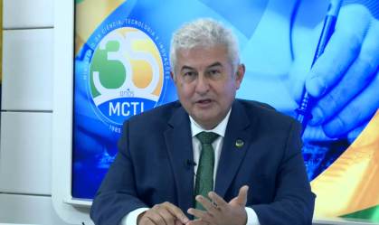 Ministro da Ciência, Tecnologia e Inovação, Marcos Pontes, em entrevista para a 