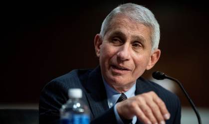 Anthony Fauci fala durante audiência no Senado dos EUA