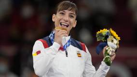 Sandra Sánchez Jaime, da Espanha, ouro no Karatê kata nos Jogos de Tóquio