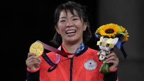 Risako Kawai, do Japão, conquistou o ouro na luta olímpica estilo livre - 57kg