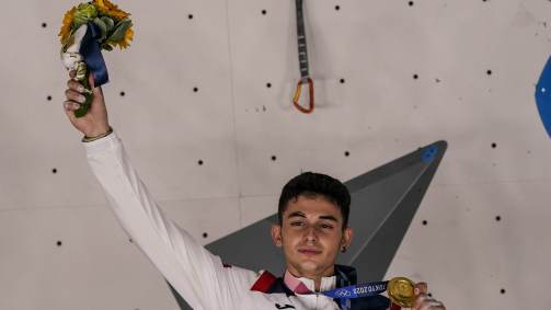 Alberto Ginés López, primeiro campeão olímpico de escalada