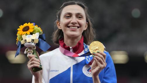 Russa Mariya Lasitskene levou o ouro no salto em altura com marca de 2,04m
