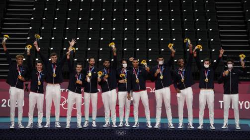 França derrotou os russos e ficou com medalha de ouro no vôlei masculino