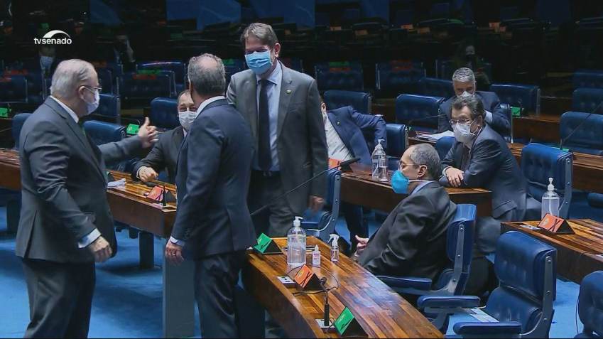 Augusto Aras no Senado após recondução à PGR / Reprodução / CNN