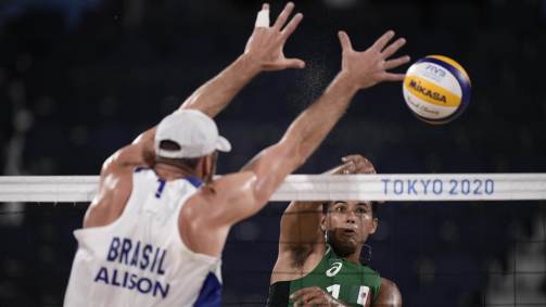 Alison e Álvaro enfrentaram mexicanos Gaxiola e Rubio, em confronto válido pelas oitavas de final do vôlei de praia