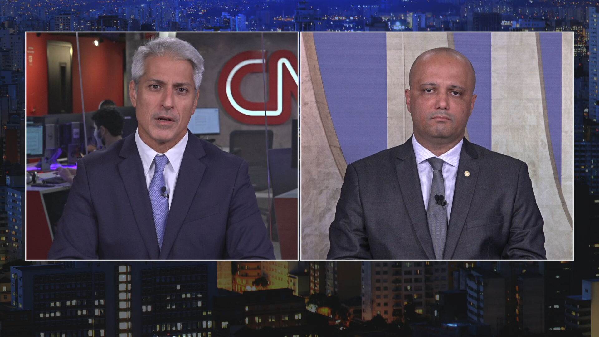 Os deputados Alessandro Molon e Major Vitor Hugo participaram de O Grande Debate