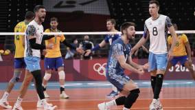 Brasil foi derrotado pela Argentina na disputa da medalha de bronze no vôlei masculino