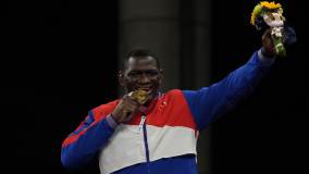 Cubano Mijaín López foi o vencedor na luta greco-romano até 130kg