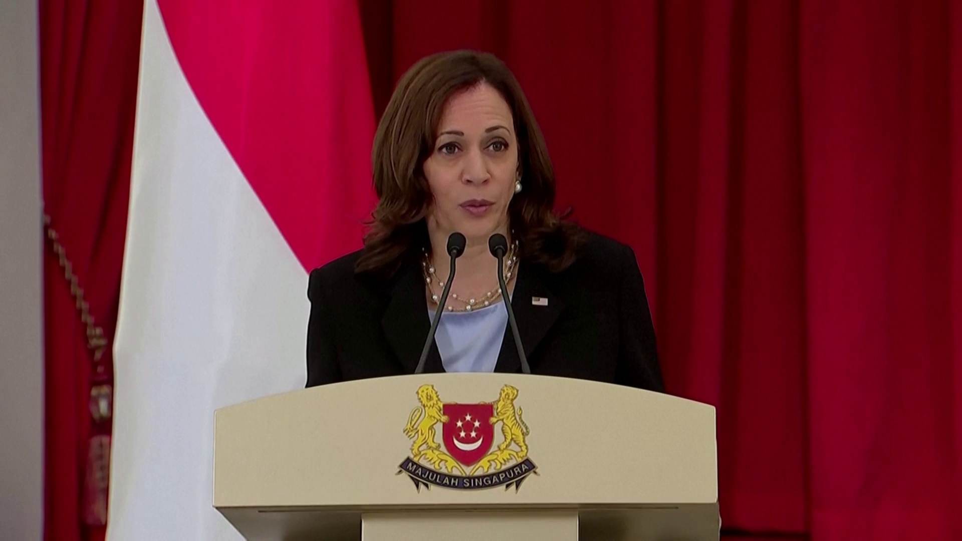Em Singapura, Kamal Harris tenta convencer região do compromisso de Washington com o Sudeste Asiático