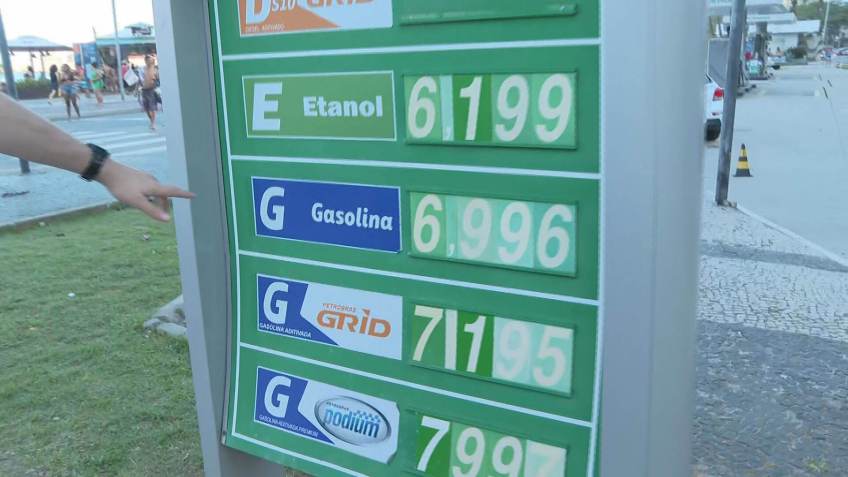 Preço da Gasolina no RJ (22-08-2021) / CNN / Reprodução