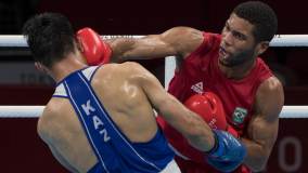 Hebert Sousa garantiu, ao menos, a medalha de bronze para o boxe brasileiro nas Olimpíadas de 2020 ao derrotar Abilkhan Amankul, do Cazaquistão