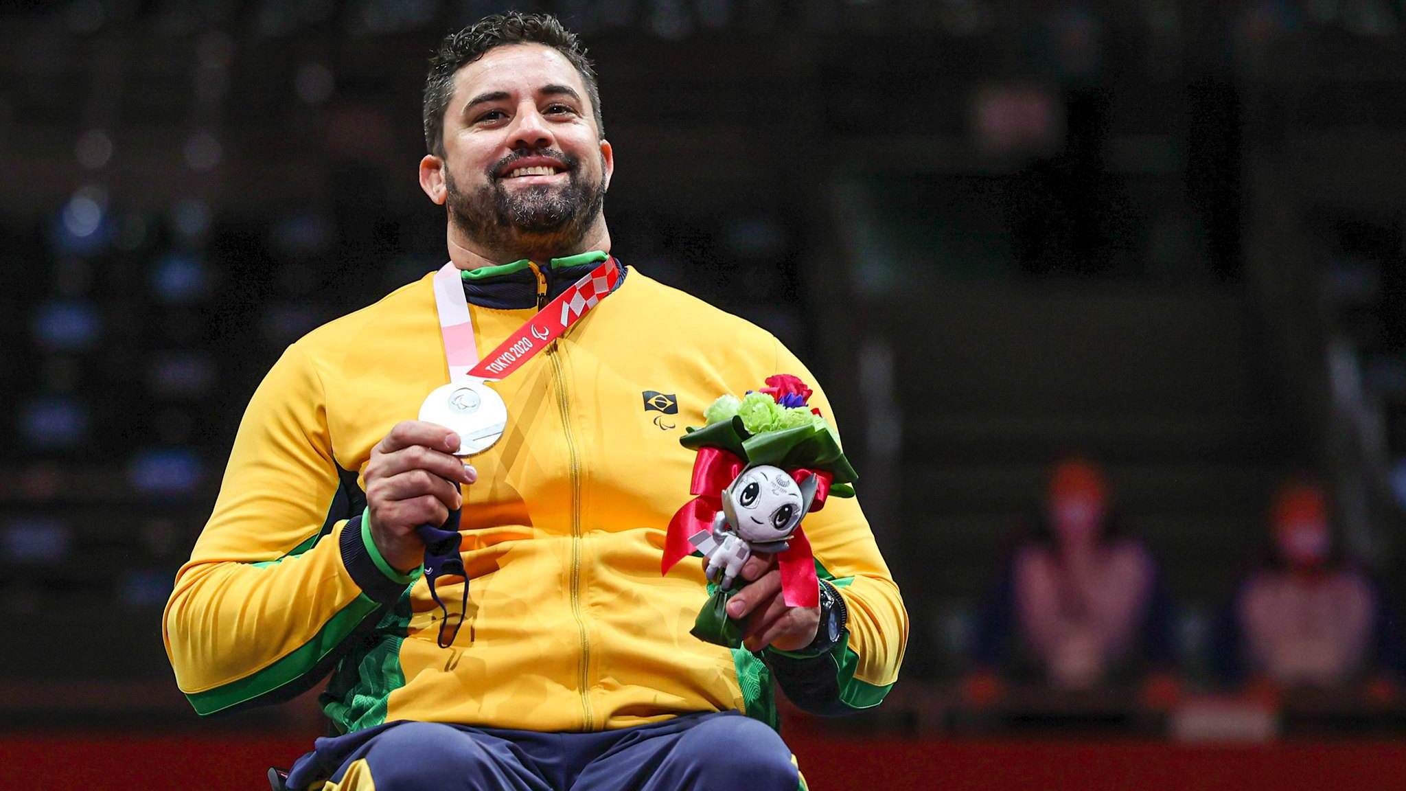 Jovane Guissone foi prata na espada individual na categoria B / Comitê Paralímpico Brasileiro (26.ago.2021)