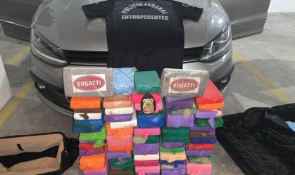 Operação da PF contra tráfico internacional de drogas apreendeu mais de 200 kg de cocaína