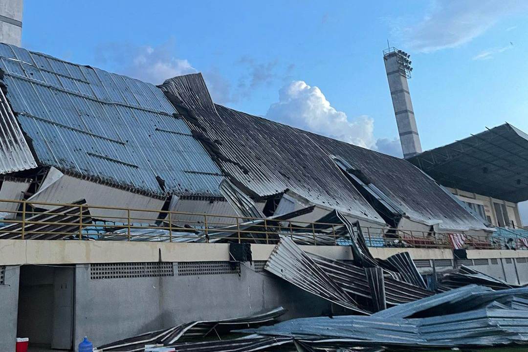 Estádio desaba parcialmente / Imperatriz/Instagram/Reprodução