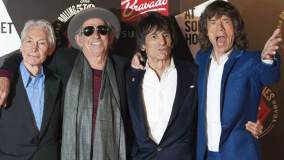 Rolling Stones: da esquerda para a direita, Charlie Watts, Keith Richards, Ronnie Wood e Mick Jagger