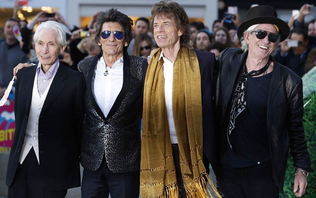 Charlie Watts, Ronnie Wood, Mick Jagger e Keith Richards, os Rolling Stones / Luke MacGregor/Reuters