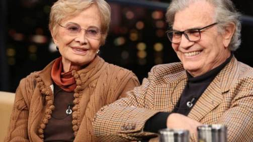 Glória Menezes e Tarcísio Meira em entrevista no Programa do Jô