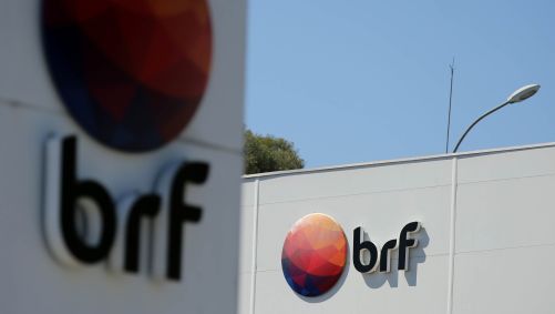 Logo da BRF fotografado em Curitiba (PR)
