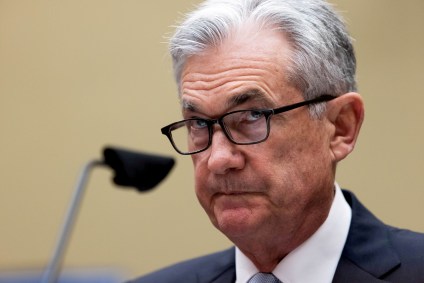 O chair do Federal Reserve, Jerome Powell, no Capitólio em Washington, EUA, em 22 de junho de 2021
