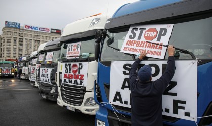 Insatisfeitos com impostos, caminhoneiros romenos cogitam ir para o Reino Unido