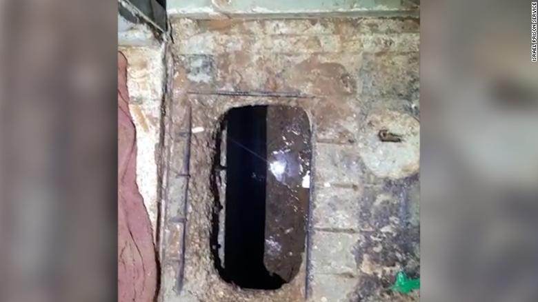Túnel por onde os presos palestinos teriam escapado / Israel Prison Service