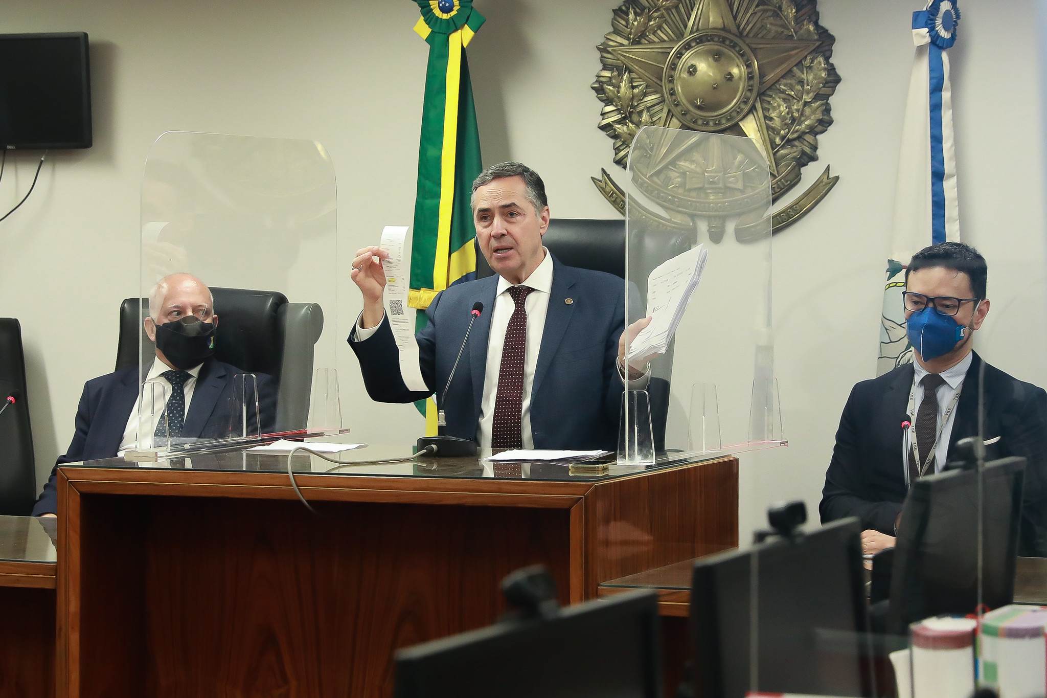 Coletiva de imprensa ministro Luís Roberto Barroso - TRE-RJ - 12/09/2021
