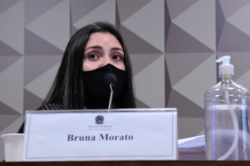 Advogada de ex-médicos da Prevent Senior, Bruna Morato, na CPI da Pandemia / Roque de Sá/Agência Senado