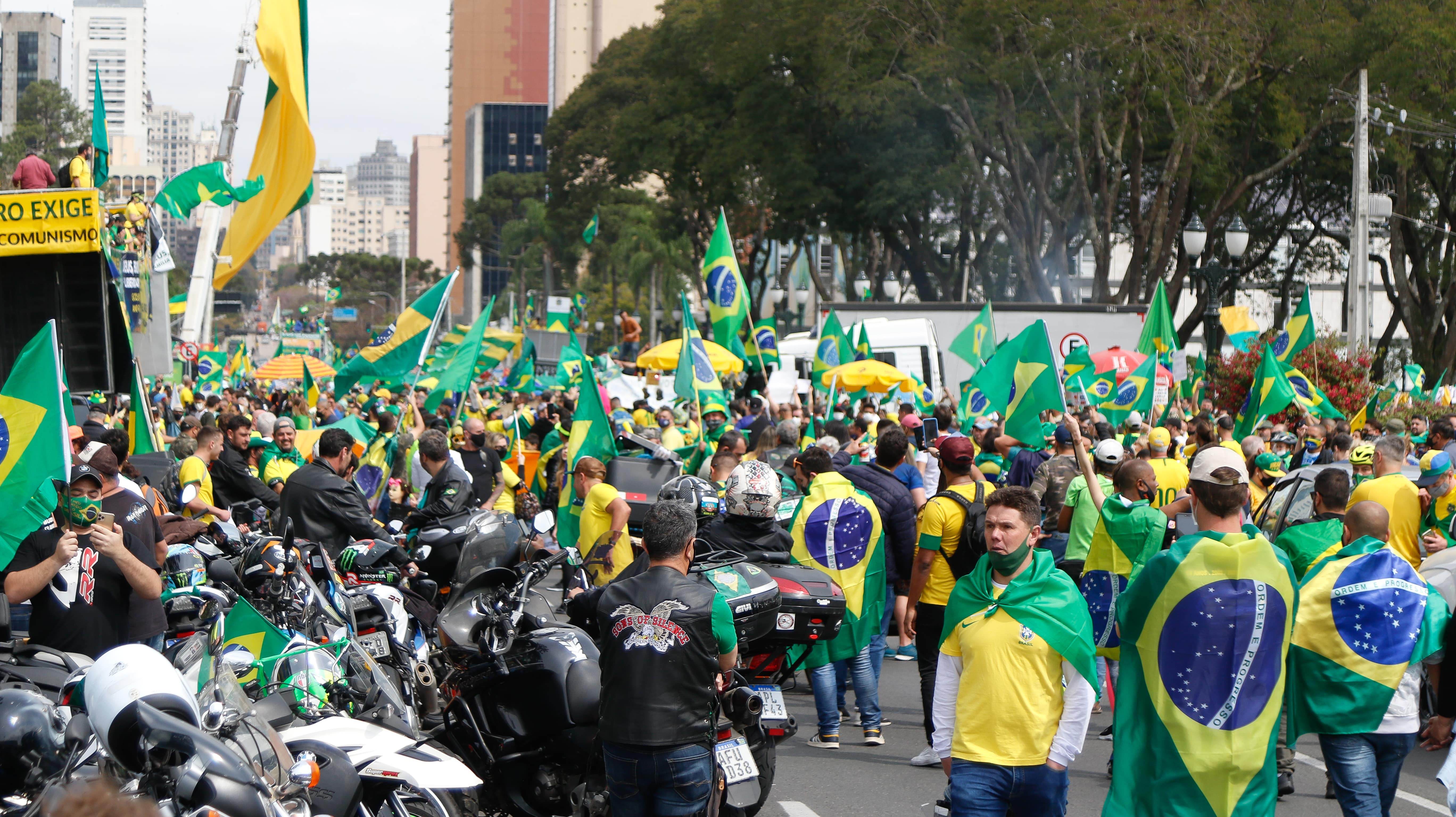 PR - 7 DE SETEMBRO/ATOS/CURITIBA/PRÓ-BOLSONARO - POLÍTICA