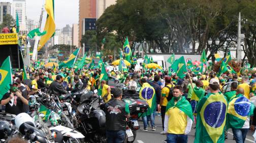 PR - 7 DE SETEMBRO/ATOS/CURITIBA/PRÓ-BOLSONARO - POLÍTICA