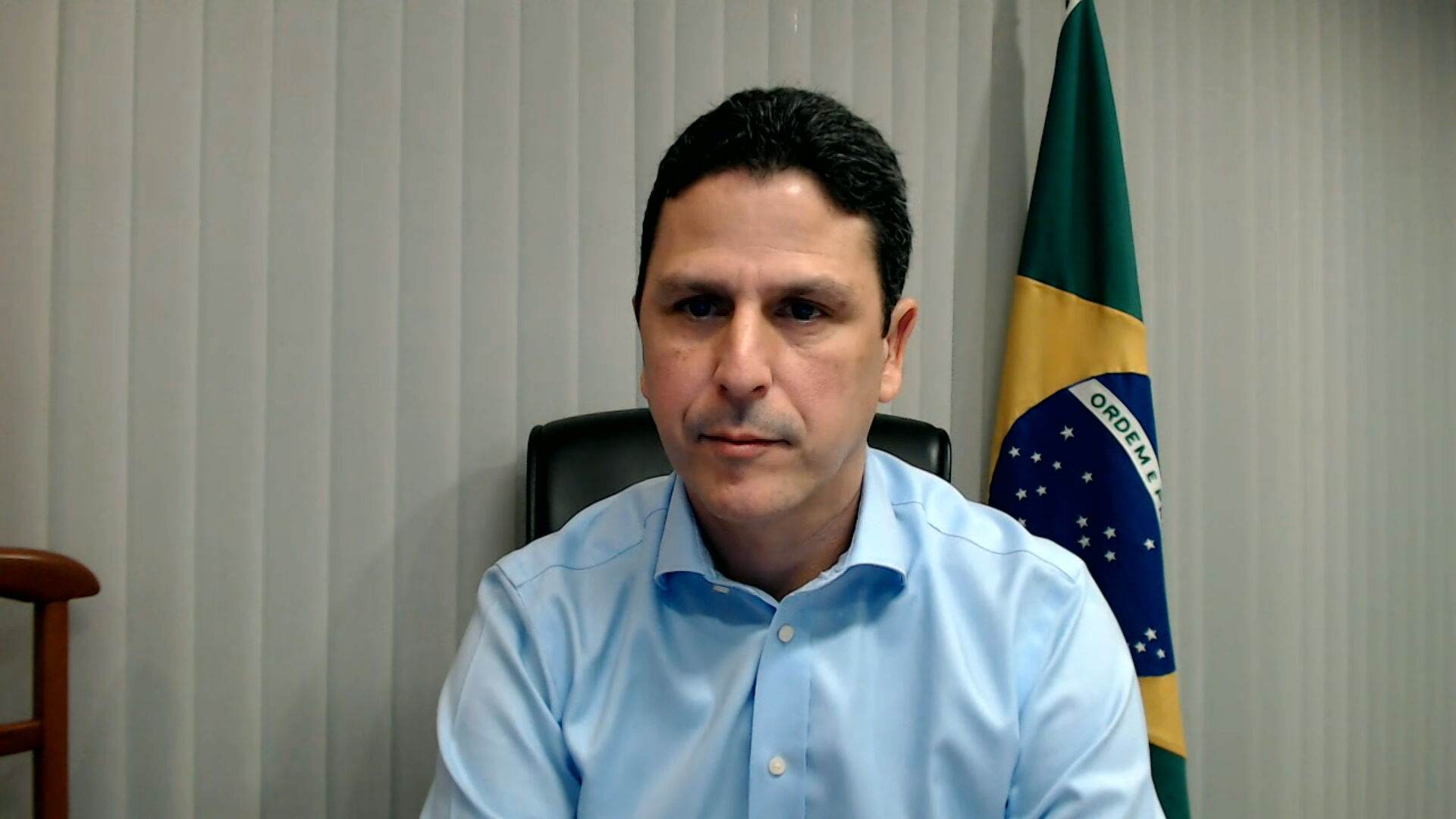 O presidente do PSDB, Bruno Araújo, em entrevista à CNN