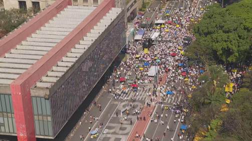São Paulo tem protestos contra o governo Bolsonaro