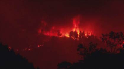 Incêndio florestal na Espanha