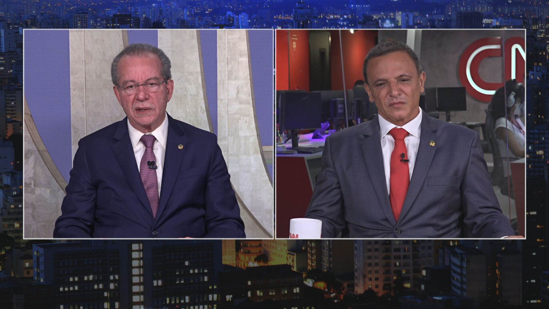 O senadores José Aníbal (PSDB-SP) e Marcio Bittar (MDB-AC) participaram de O Grande Debate