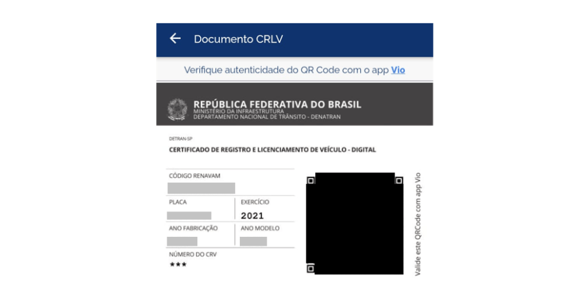 Modelo do documento digital / Reprodução