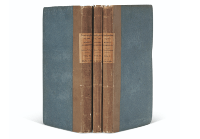 Cópia da primeira edição de "Frankenstein", de 1818, foi vendida por US$ 1,2 milhões em leilão