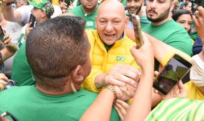 ATO PRÓ BOLSONARO CHEGADA PAULISTA
