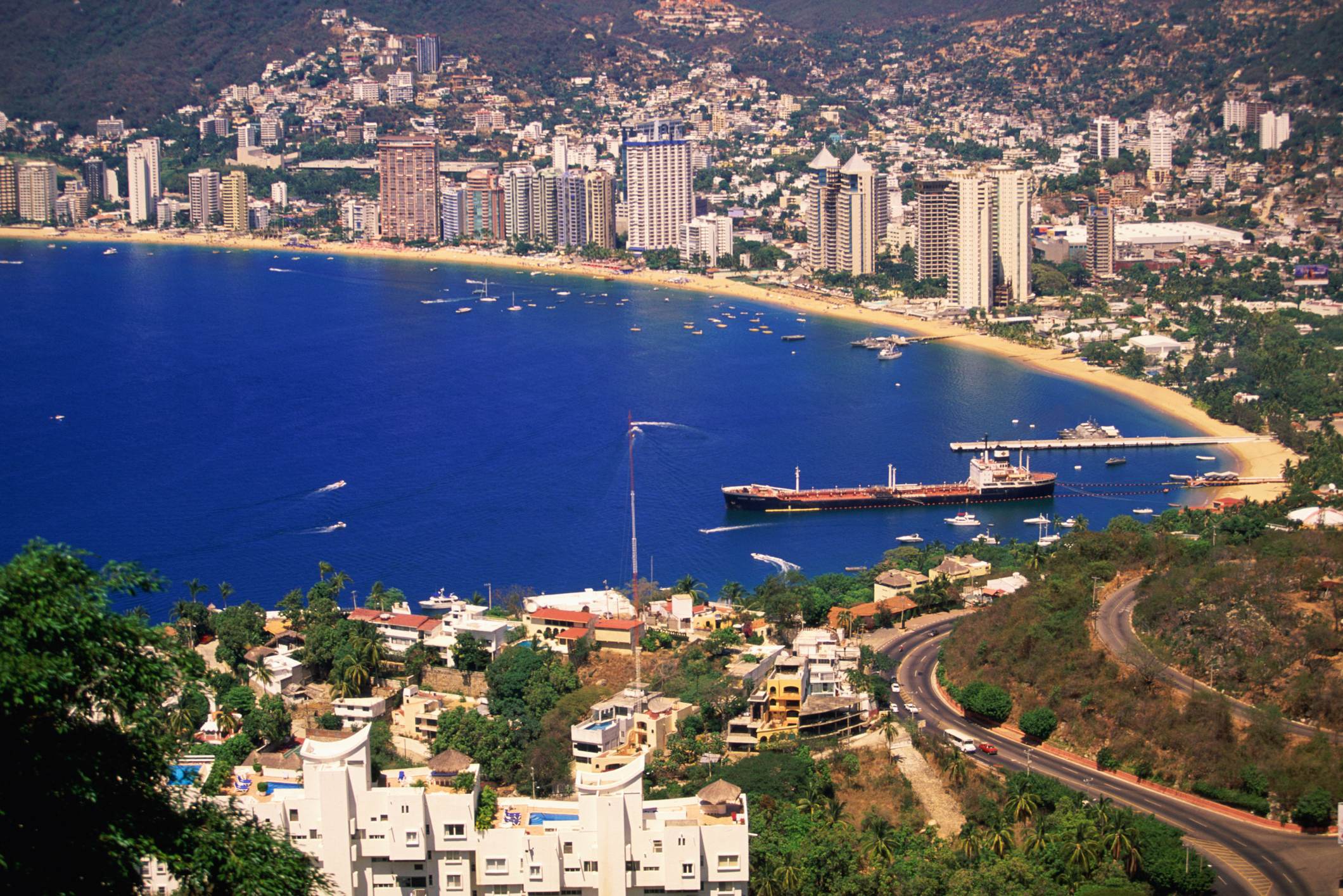Mexico, Acapulco, Acapulco bay and beaches