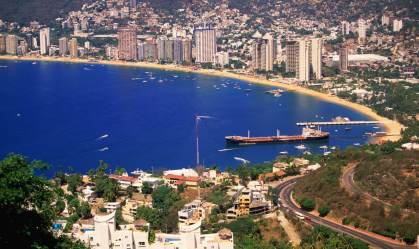 Mexico, Acapulco, Acapulco bay and beaches