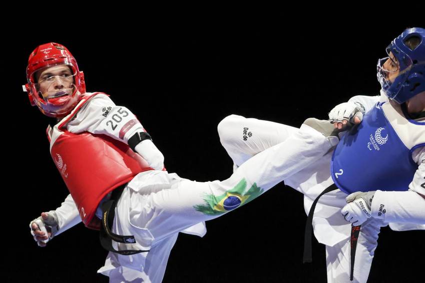 Nathan Torquato conquistou primeira medalha da história do parataekwondo / Rogério Capela - 2.set.2021/CPB