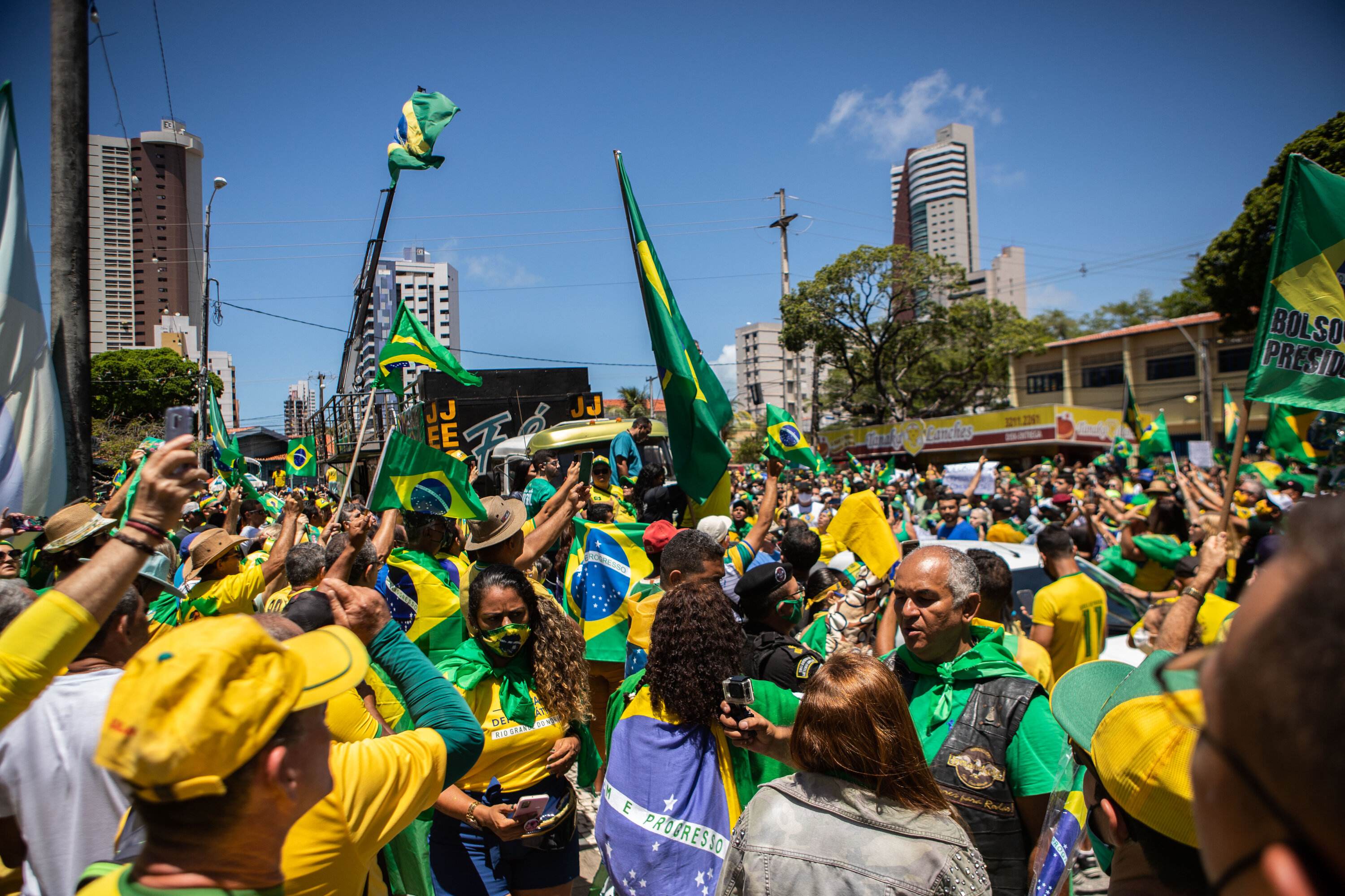 Ato pró-Bolsonaro em Natal (RN), no 7 de Setembro de 2021