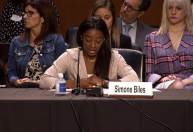 Simone Biles e outras ginastas depõem ao Senado sobre abuso sexual de médico