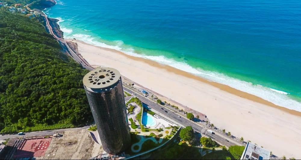 Vista do Hotel Nacional, localizado em São Conrado, zona sul do Rio