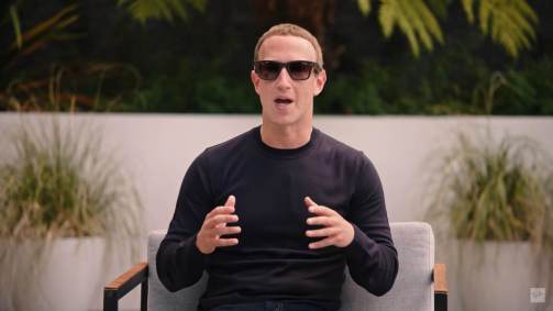 Mark Zuckerberg mostra óculos de realidade virtual do Facebook em parceria com Ray-Ban