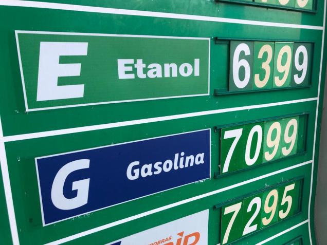 Gasolina ultrapassa barreira dos R$7 em Copacabana, na Zona Sul do Rio de Janeiro / Pedro Duran/CNN