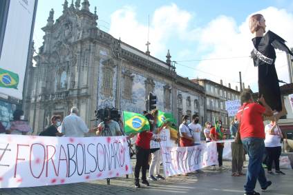 PRT - PORTUGAL/ATO/FORA BOLSONARO - INTERNACIONAL -