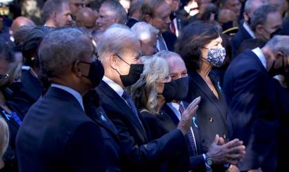 Biden e ex-presidentes participam de homenagem às vítimas do 11 de setembro em NY