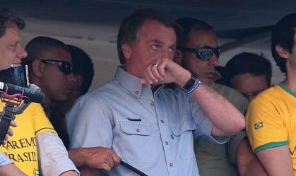 Jair Bolsonaro na Avenida Paulista, em São Paulo