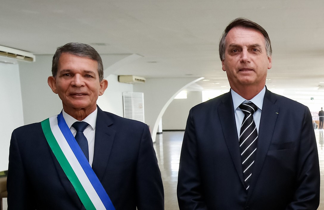 Joaquim Silva e Luna e o presidente da República Jair Bolsonaro